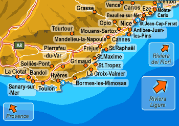 map France Sailing Itinerary French Riviera Yacht Charters